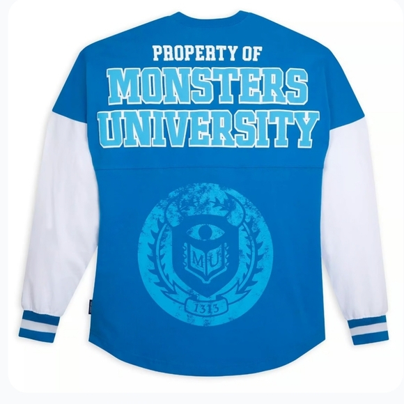 NWT Disney Parks Monsters University Inc. Spirit Jersey Adult size Medium